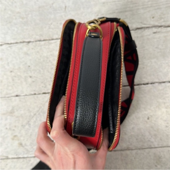 Karl Lagerfeld Paris Red Simone Camera Bag - Picture 6 of 7